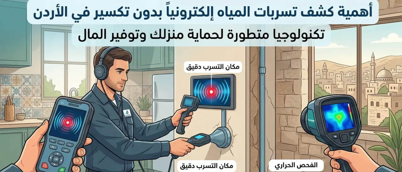 Why Electronic Leak Detection Without Breaking Matters in Jordan