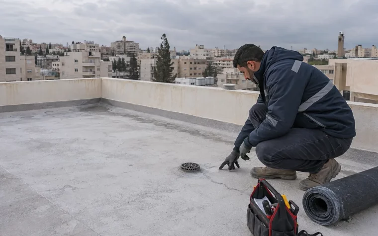 Waterproofing Roofs Against Rain in Jordan Before Winter | Al Tamayuz