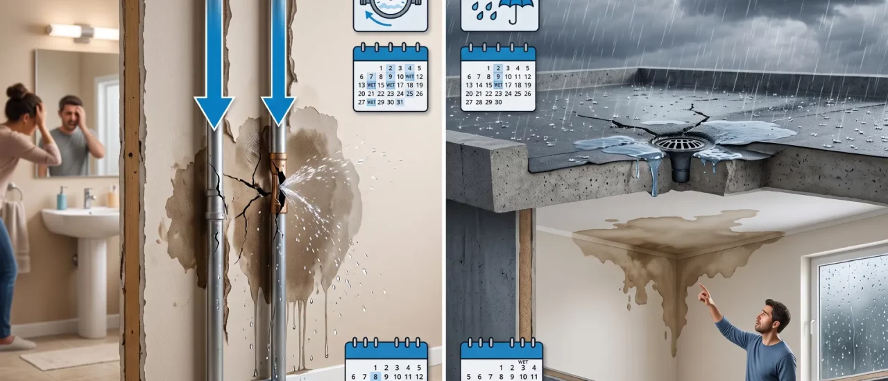 How to Tell a Pipe Leak From a Roof Rain Leak