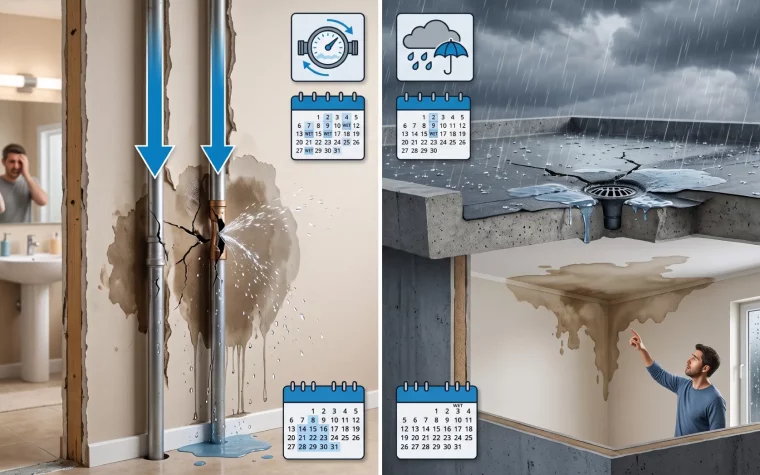 How to Tell a Pipe Leak From a Roof Rain Leak